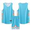 Youth Mens Custom Basketball Jersey Set Quick Dry Breathable Vest and Shorts Personalized Name Number Print