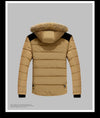 Men's Thick Hooded Winter Parka Jacket Coat (Khaki)