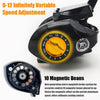 Electronic Baitcasting Reel 10kg Max Drag Alarm Counter Gold