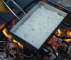 Portable Thickened Camping Frying Pan Silver