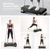 Adjustable Sports Fitness Pedal with Pull Rope - 81cm, Black and Red