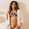 Evezeti abstract pattern recycled string bikini set