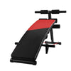 Abdominal bench with rubber rope and dumbbells